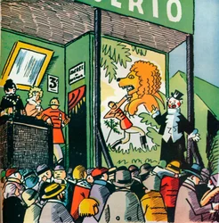 Illustration von André Hellé aus Fables de la Fontaine, 1922, 1929