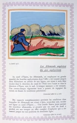 Die Deutschen setzen Chlorgas ein, Ypern, 22. April 1915