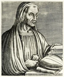 Gregor von Tours, aus „Wahre Porträts“ von André Thévet, veröffentlicht 1594
