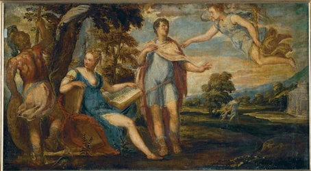 Aeneas nimmt Abschied von Dido