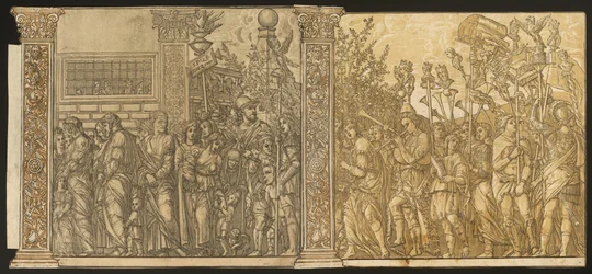 Der Triumph von Julius Caesar [Nr. 7 und 8 plus 2 Säulen], 1599