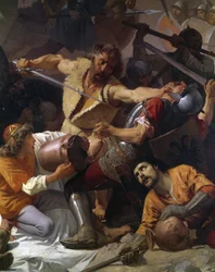 Zusammenstoß zwischen den Bürgern von Tortona und der kaiserlichen Armee, (Detail)