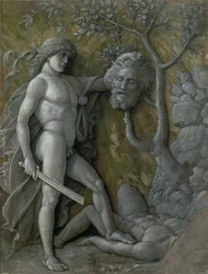 David mit dem Kopf von Goliath, ca. 1490-95