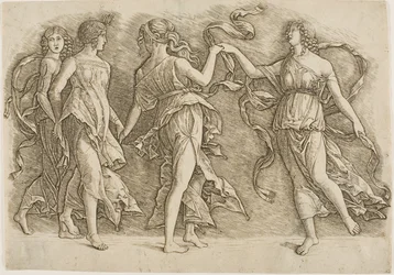 Vier Frauen tanzen