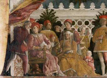 Lodovico Gonzaga und Familie mit Höflingen