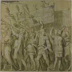 Triumphe von Julius Caesar: Leinwand Nr. I