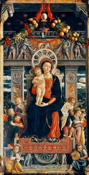 Thronende Jungfrau Maria (Detail)