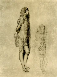 Studie zu St. Sebastian für das Gemälde in Bergamo