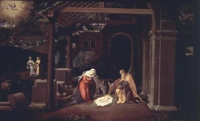 Die Geburt Christi und die Verkündigung an die Hirten