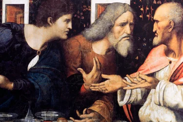 Abtei (Abdij van Tongerlo). Das letzte Abendmahl. 1506-1507. (Detail)
