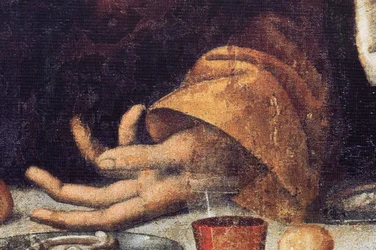 Abtei (Abdij van Tongerlo). Gemälde. Das letzte Abendmahl. 1506-1507. (Detail)