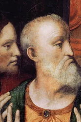 Abtei (Abdij van Tongerlo). Gemälde. Das letzte Abendmahl. 1506-1507. (Detail)