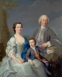 Sir Robert und Lady Smyth mit ihrem Sohn Hervey