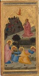 Szenen aus der Passion Christi: Die Agonie im Garten (linkes Panel)