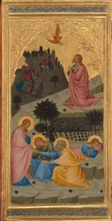 Szenen aus der Passion Christi: Die Agonie im Garten [linkes Panel], 1380er