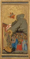 Szenen aus der Passion Christi: Der Abstieg in die Vorhölle (rechtes Panel), 1380er Jahre