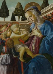 Madonna mit Kind und zwei Engeln