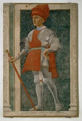 Farinata degli Uberti, frühes 13. Jahrhundert, Oberhaupt der ghibellinischen Partei in Florenz