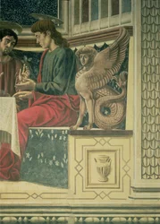 Das letzte Abendmahl, Detail von Jakobus dem Jüngeren, 1447 (Detail)