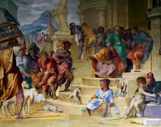 Der Triumph des Cäsar von Andrea del Sarto und Alessandro Allori (1520), Mediceische Villa Poggio a Caiano