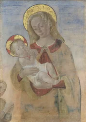 Madonna mit Kind und betend, ca. 1470-80