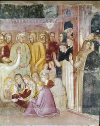 Der heilige Petrus Martyr heilt die gelähmte Anna