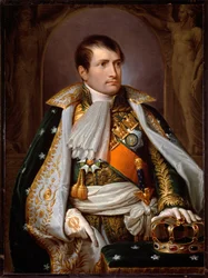 Porträt Napoleon Bonapartes im Kostüm des Königs von Italien