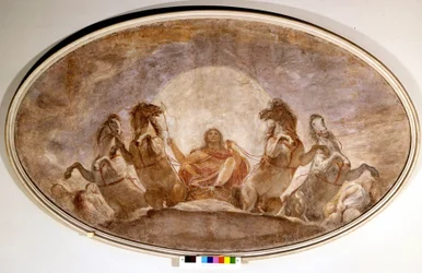 Der Wagen des Apollo. Andrea Appiani (1754-1817). Gemälde. Pinacoteca di Brera, Mailand