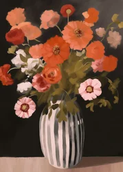 Elegantes Blumenstillleben
