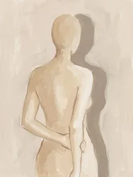 Gelassene weibliche Form