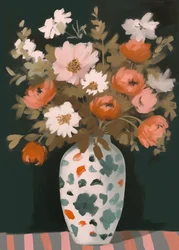 Lebendige Blumen in Vase
