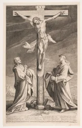 Christus am Kreuz zwischen Maria und Johannes
