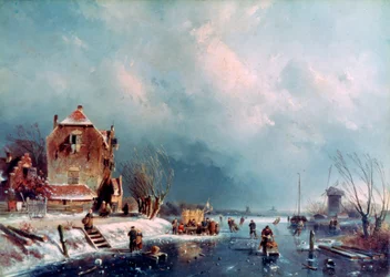 Gefrorener Fluss