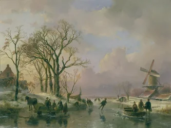 Schlittschuhlaufen in Holland