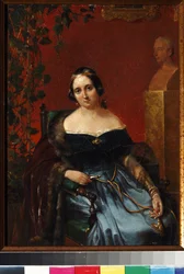 Porträt von Anna Alexejewna Andrault, geborene Olenina