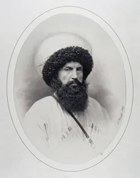 Porträt des Imam Schamil 1797-1871, 1859