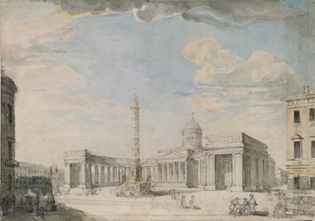 Die Kasaner Kathedrale in Sankt Petersburg, ca. 1800