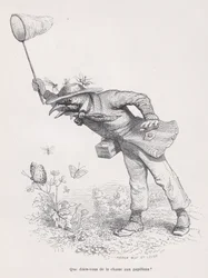 Was sagen Sie zur Schmetterlingsjagd aus Szenen aus dem privaten und öffentlichen Leben, ca. 1837-47