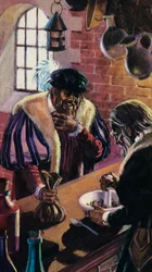 Kauf von Einhornpulver im Mittelalter