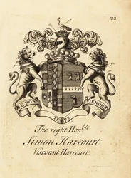 Wappen des Hochwohlgeborenen Simon Harcourt