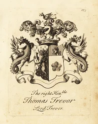 Wappen des hochverehrten Thomas Trevor, Lord Trevor