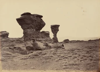 Tafel 12. Dial Rock, Red Buttes, 1869