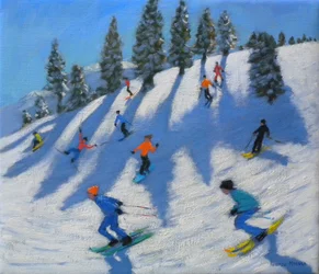 Skifahrer, Lofer, 2010