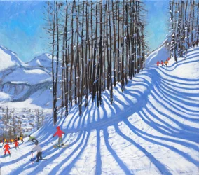 Skifahren, La Daille, Tignes, Frankreich, 2015