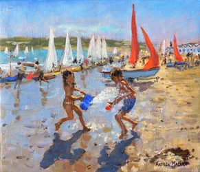 Planschen, Abersoch, 2015