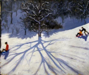 Baum und zwei Rodler
