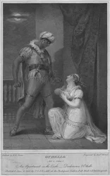 Othello. Akt 4. Szene 2. Ein Apartment im Schloss. Desdemona & Othello, 1801