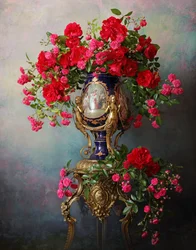 Elegante Verzierte Rosen