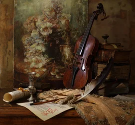 Gelehrtes Musik Stillleben