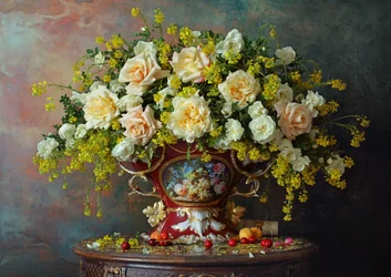 Stillleben mit Rosen
